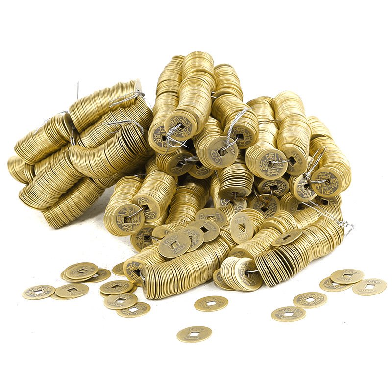 老君炉 五帝钱 钱串子200枚/串 纯铜风水挂件 铜钱饰品 招财纳吉 旺财