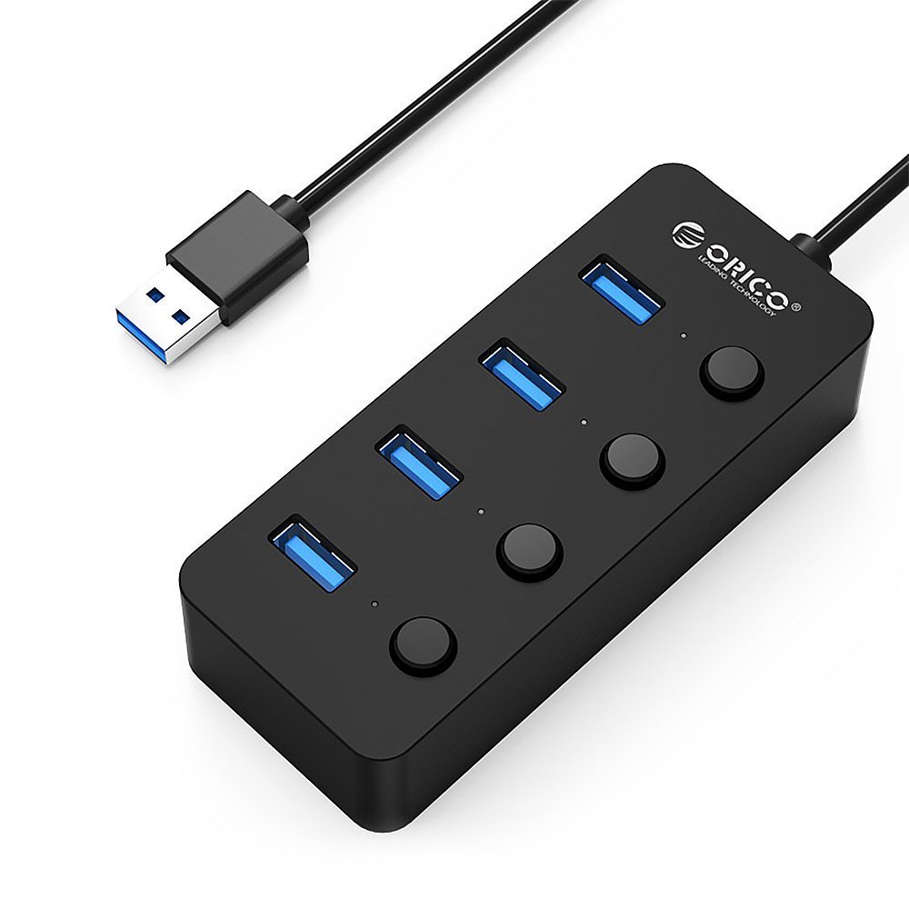 orico 4端口 usb3.0 集线器w9ph4-v1-bk