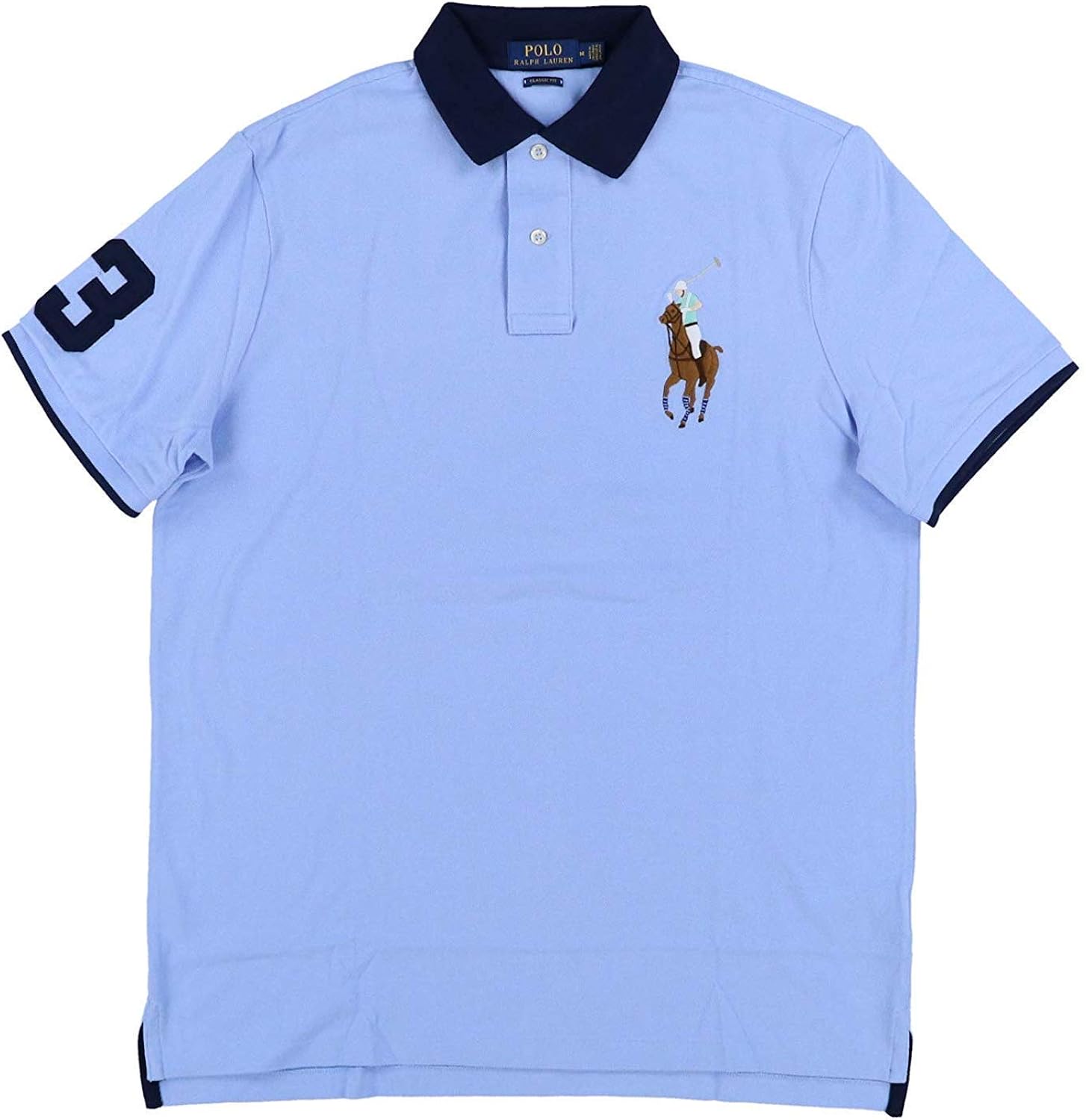 polo ralph lauren 保罗拉夫劳伦男式经典修身大彩色小马polo衫