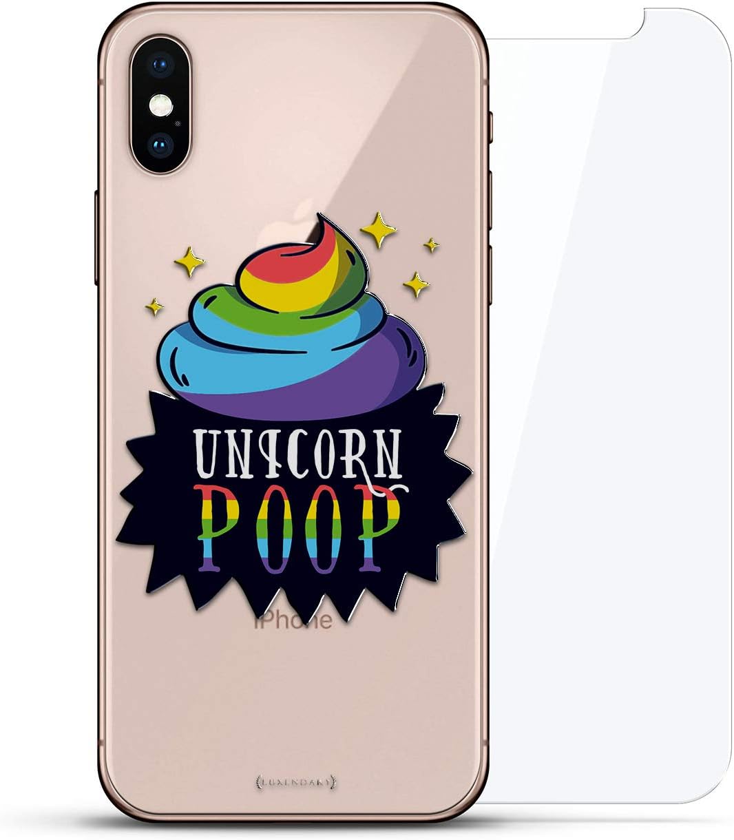 iphone xs maxlux-imxgl360-unicorn12 funny: rainbow unicorn poop