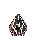 Eglo 49254 Carlton 1 吊灯 E27 钢黑色/铜色