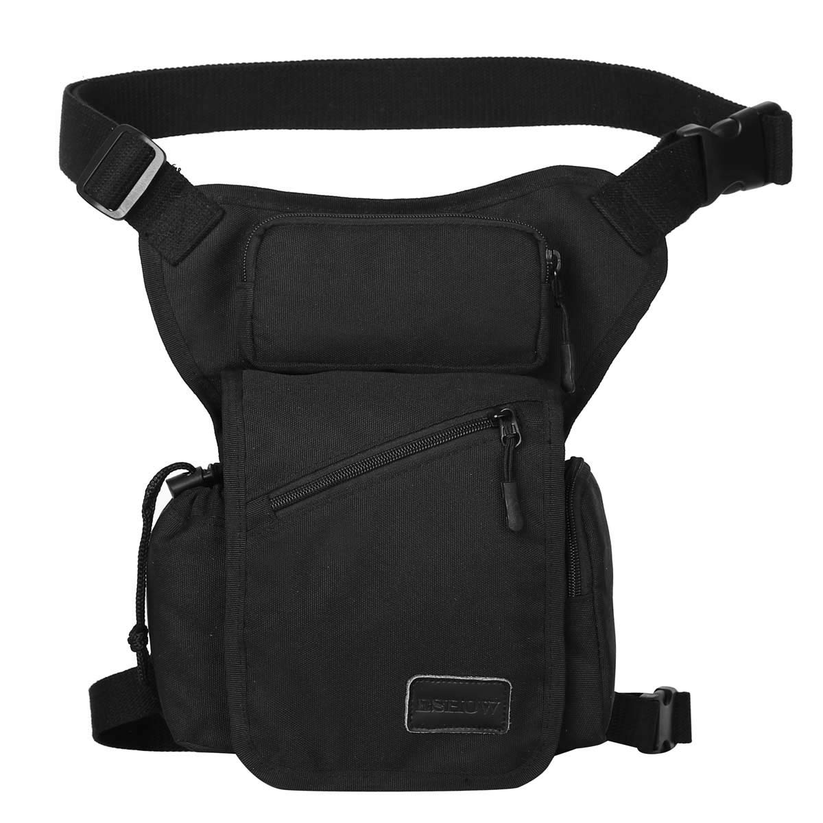 eshow 男式吊腿袋工具袋战术腿包钱包腰包大腿包自行车自行车骑行包