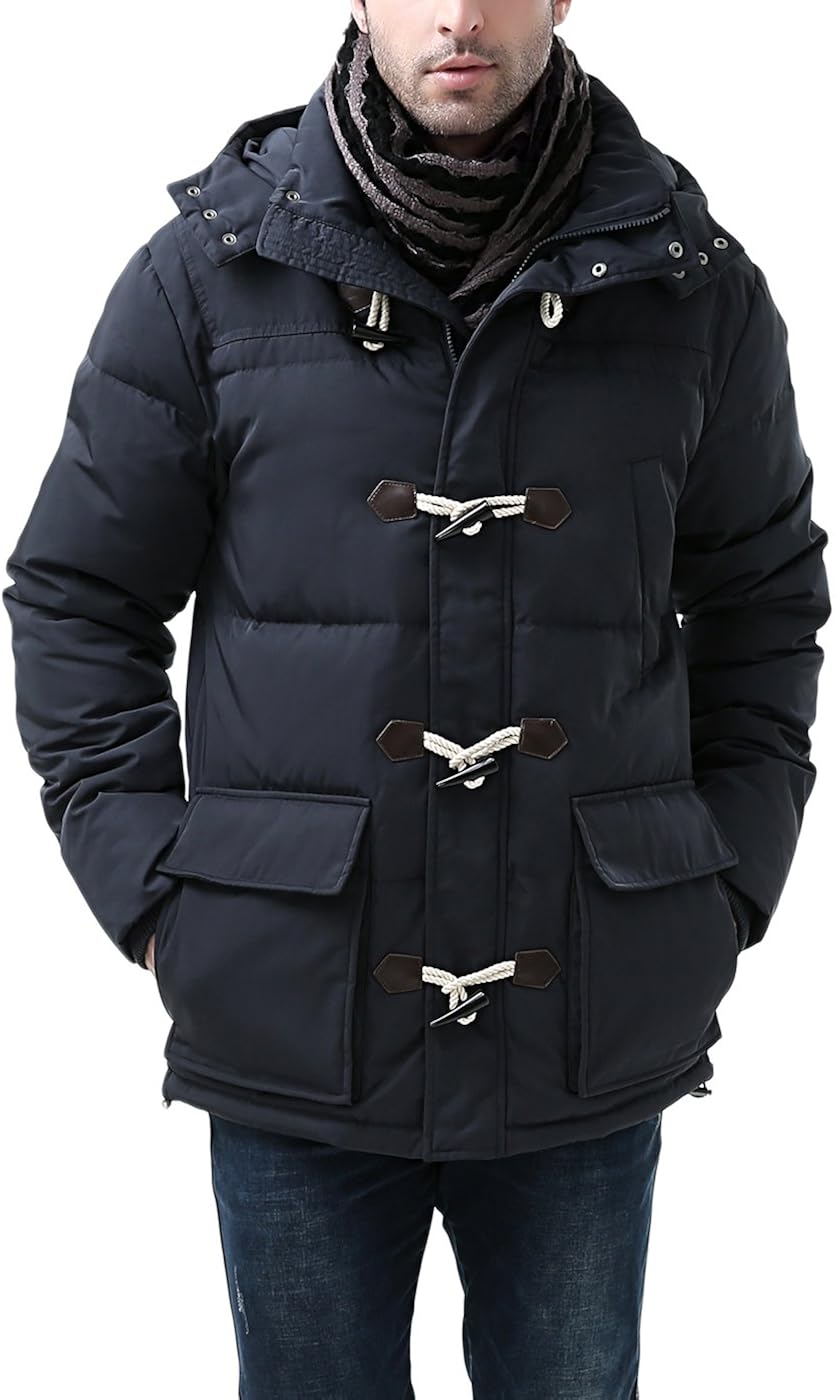 bgsd 男式 connor 连帽防水扣角大衣