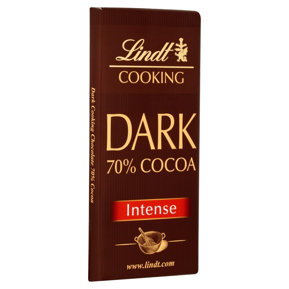 lindt 70 percent cocoa cooking chocolate bar 180 g (pack of 13)