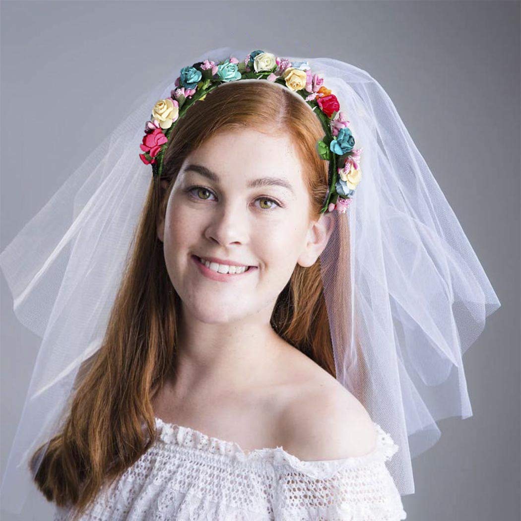 aukmla 新娘派对发箍 hen party 皇冠头饰 头巾 新娘 头巾 新娘 婚礼