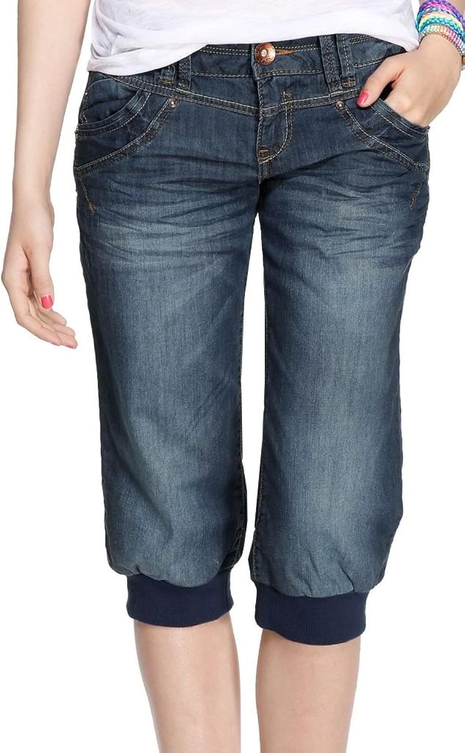 qs by s.oliver 女士七分裤41.306.72.2186 blau 38