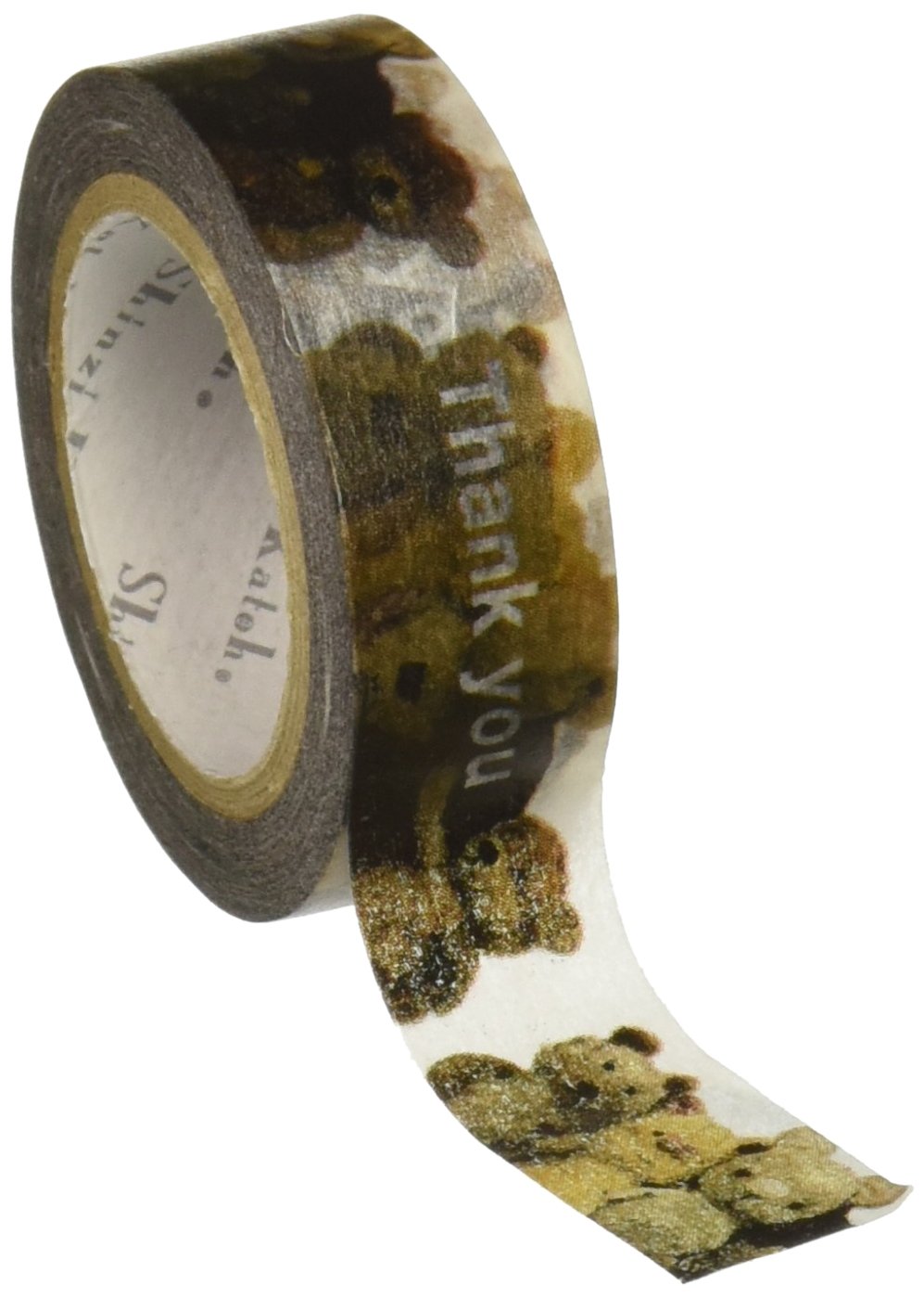 seal-do shinzi katoh washi masking tape, 15mm x 10m, thank you