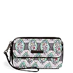 Vera Bradley RFID 一体式斜挎包，佩斯利条纹