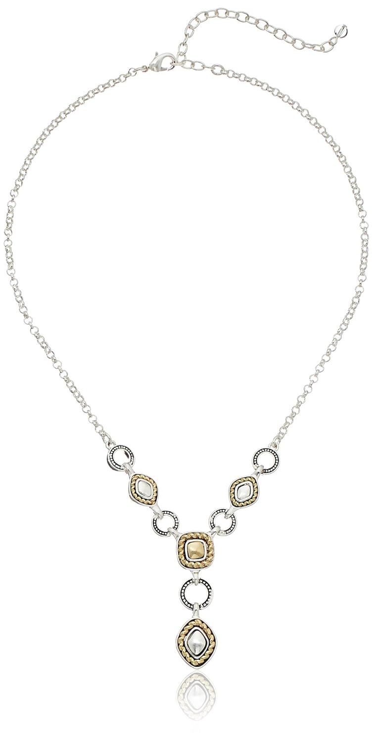 napier " 纹理 play " 双色 y 型项链,40.6 cm