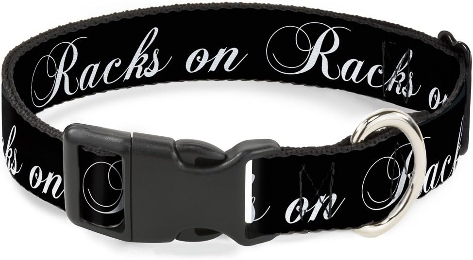 带扣式 9-15 英寸机架式 黑色/白色塑料夹领 racks on racks black