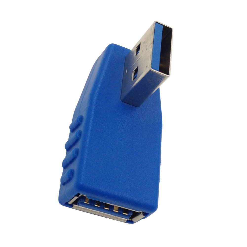 smays 左角度 usb 3.0 male to 内螺纹接头(蓝色)-电脑/it/办公-亚