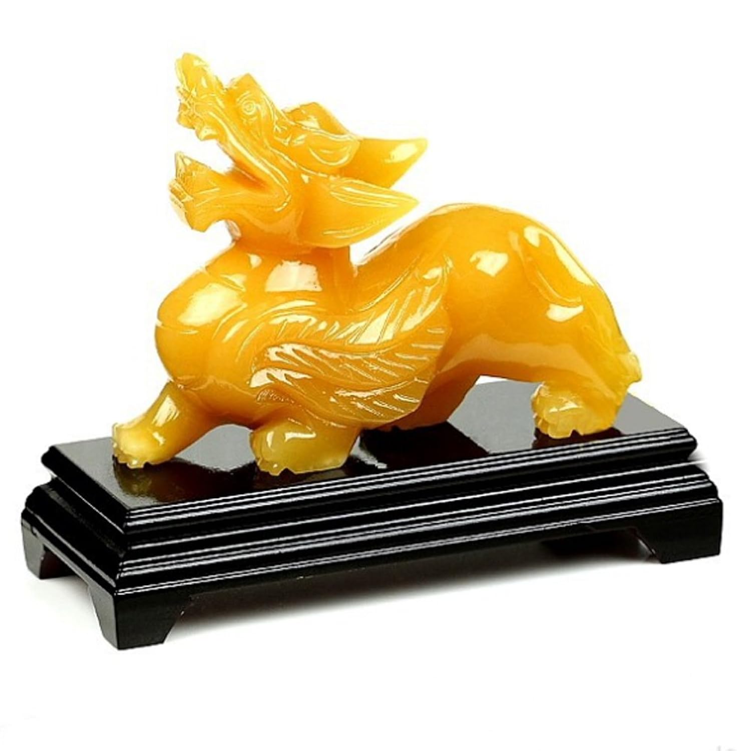rich long 盈隆珠宝 纯天然黄玉貔貅雕件 风水摆件 招财镇宅吉祥物