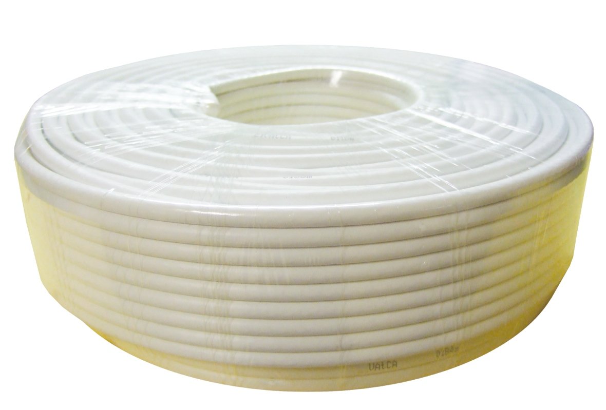 同轴sat 电缆纯ku 铜 - 25 mt- 白色