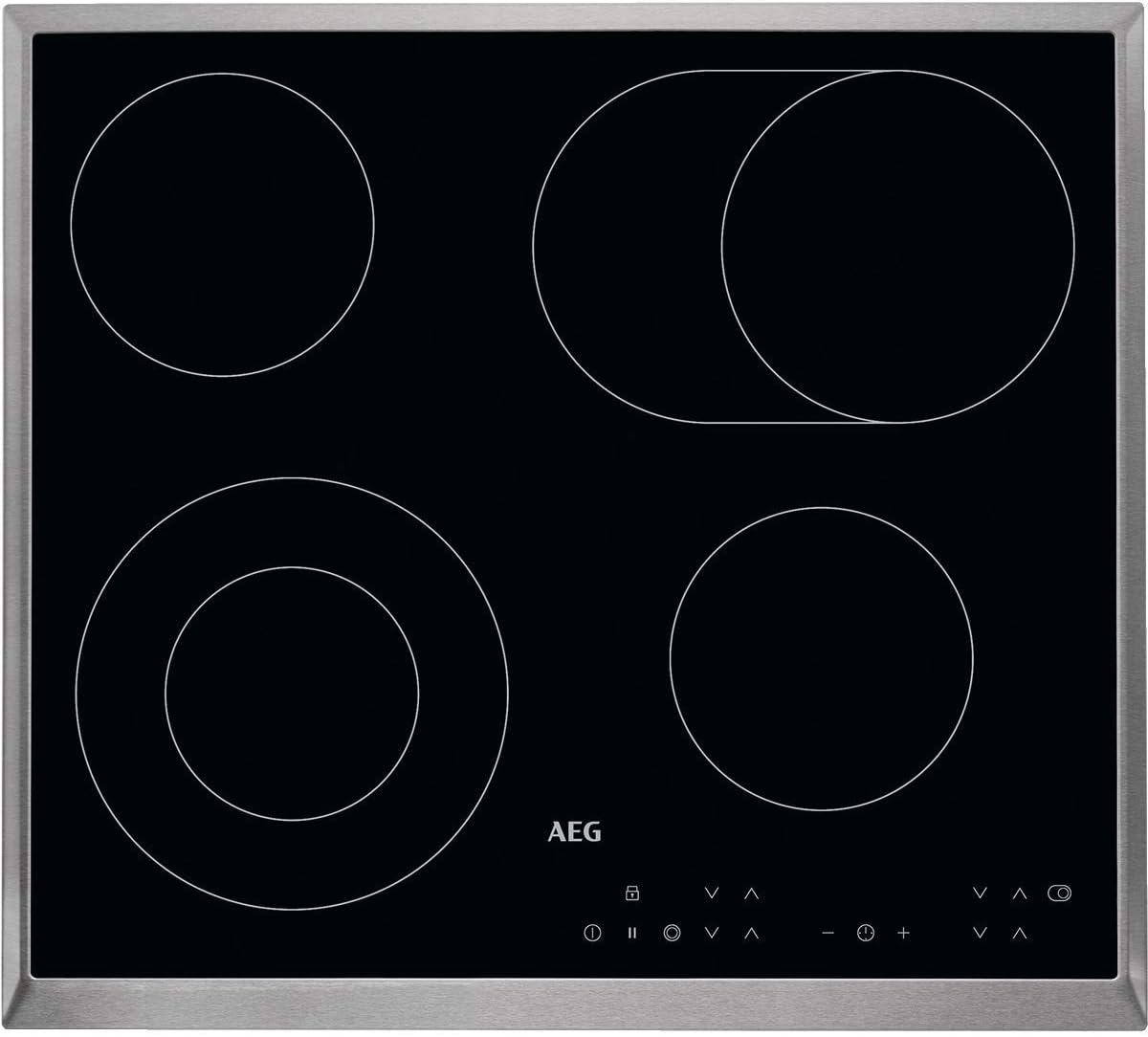 aeg hk 634060 x-b 玻璃陶瓷电磁炉/玻璃陶瓷面板/57,6 cm/多区域