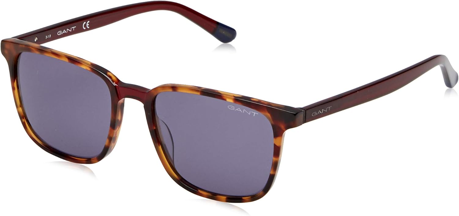 gant 中性款成人 ga7111 太阳镜,棕色(红色哈瓦那/烟雾镜),54.