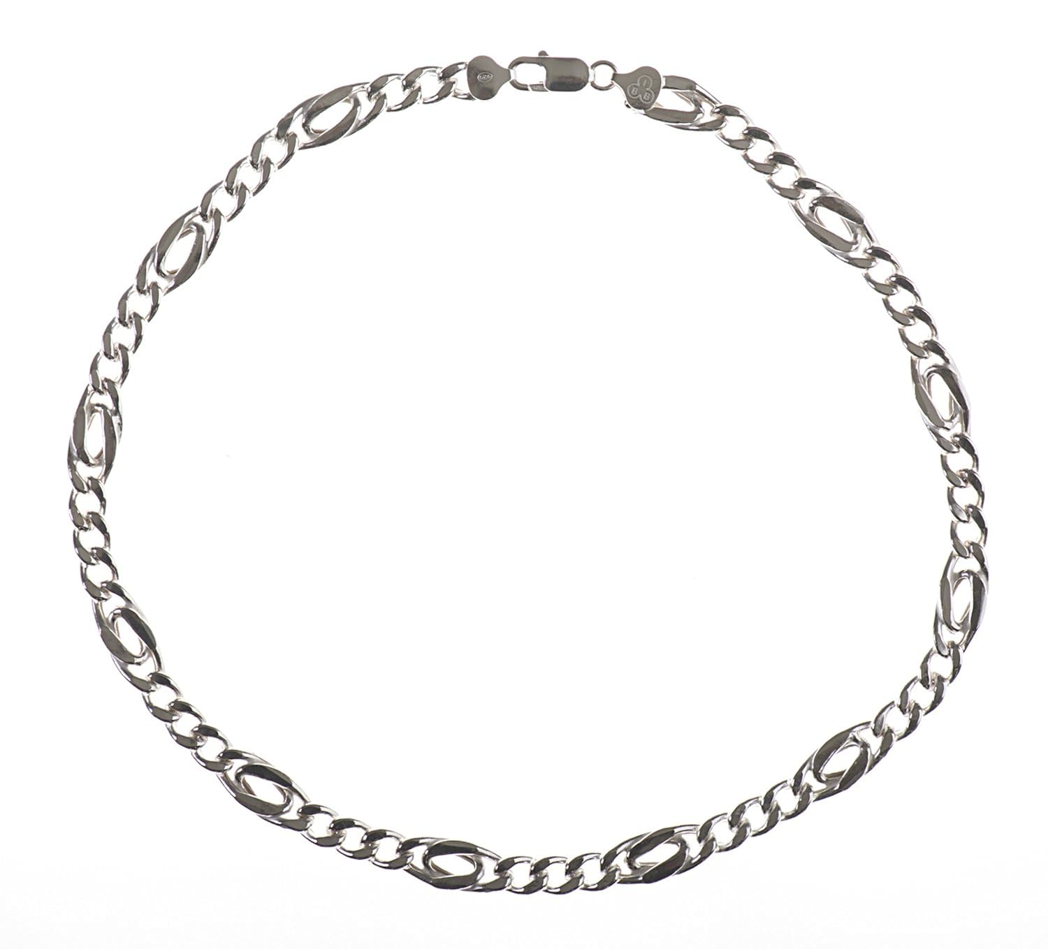 72 厘米纯银重费加罗链