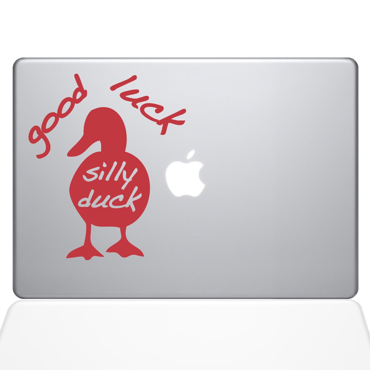 贴花guru good luck silly duck macbook 贴花乙烯基贴纸 - 13 英寸