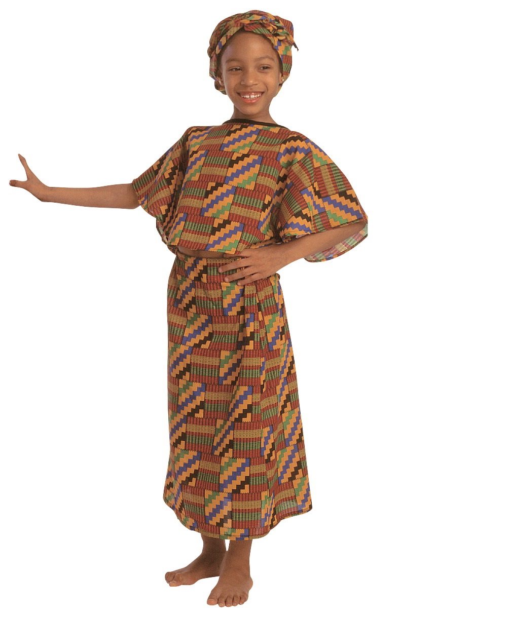 多民族典礼服饰 - 非洲女孩