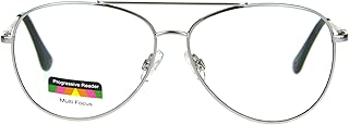 男士金属轮缘军飞行员多款 3 Power Focus 渐进式阅读眼镜