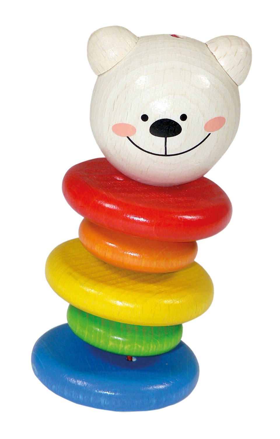 hess 木质婴儿玩具赛车活动摇铃 8/蓝色铃