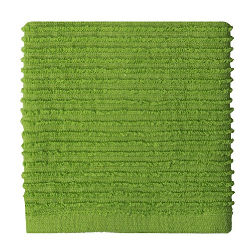 商品mukitchen 100% cotton ridged dishcloth, cactus - 12 x 12