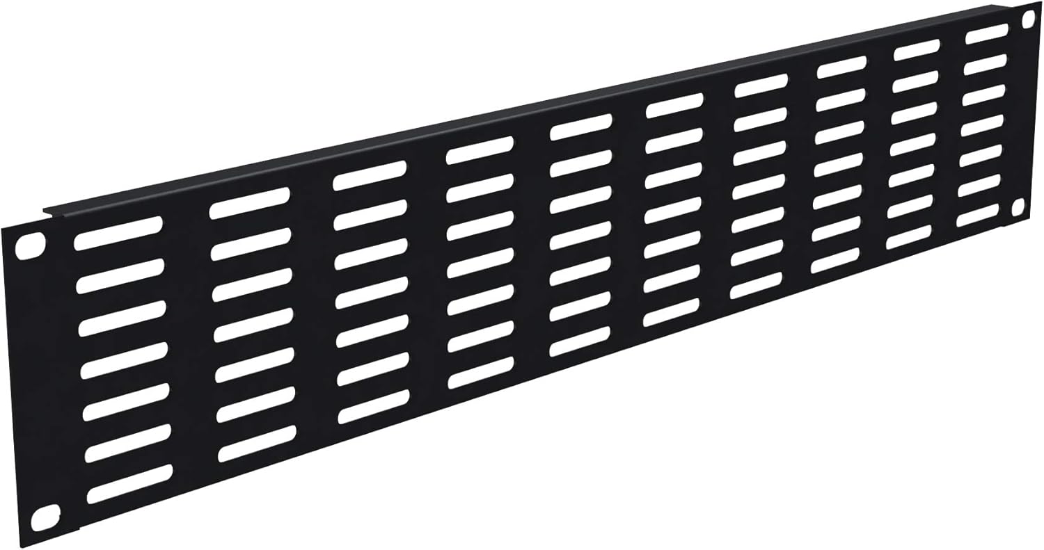 tch hardware 1 2 空间水平架通风槽面板 黑色 2 space / 2u 506