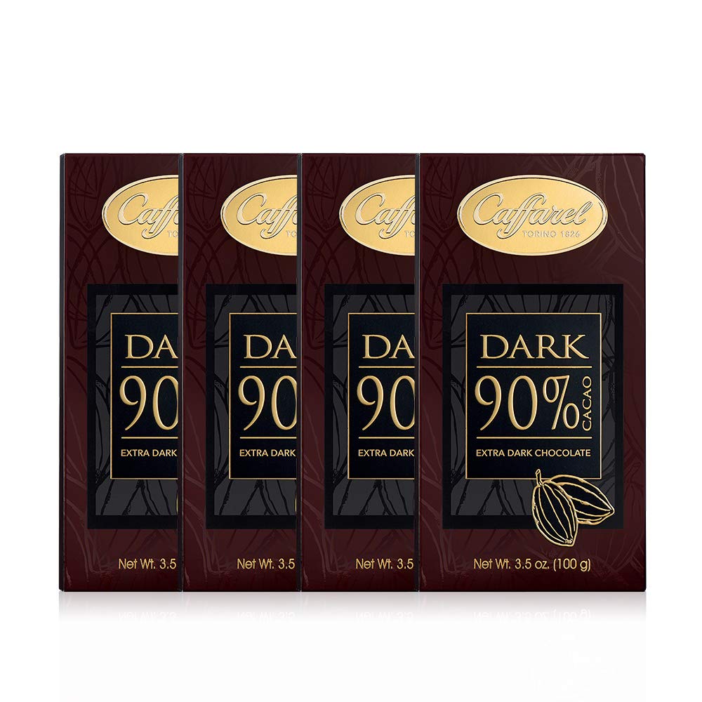 caffarel 口福莱 排装90% 可可巧克力 100g*4(意大利进口)(亚马逊自营