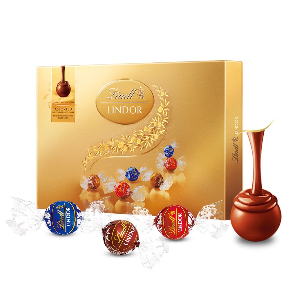 lindt瑞士莲软心精选巧克力礼盒168g (瑞士进口)