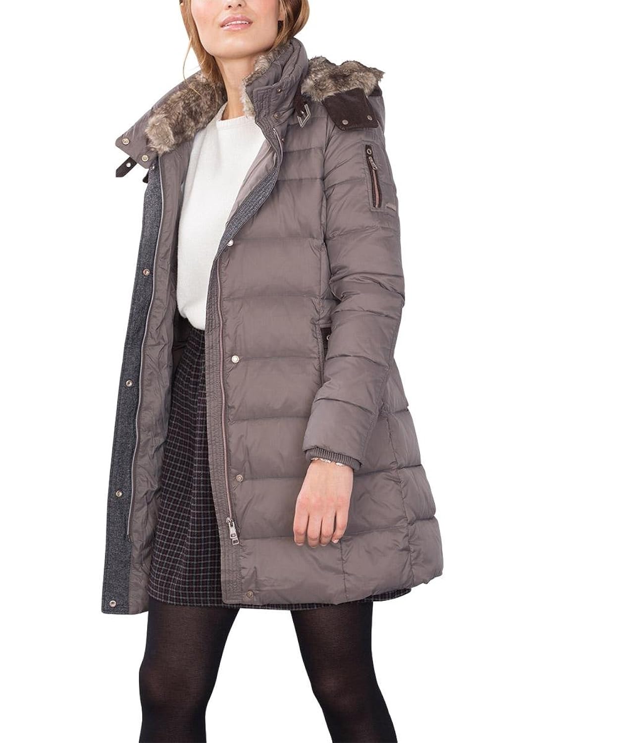 esprit 女式外套 grey (brown grey 025) 42