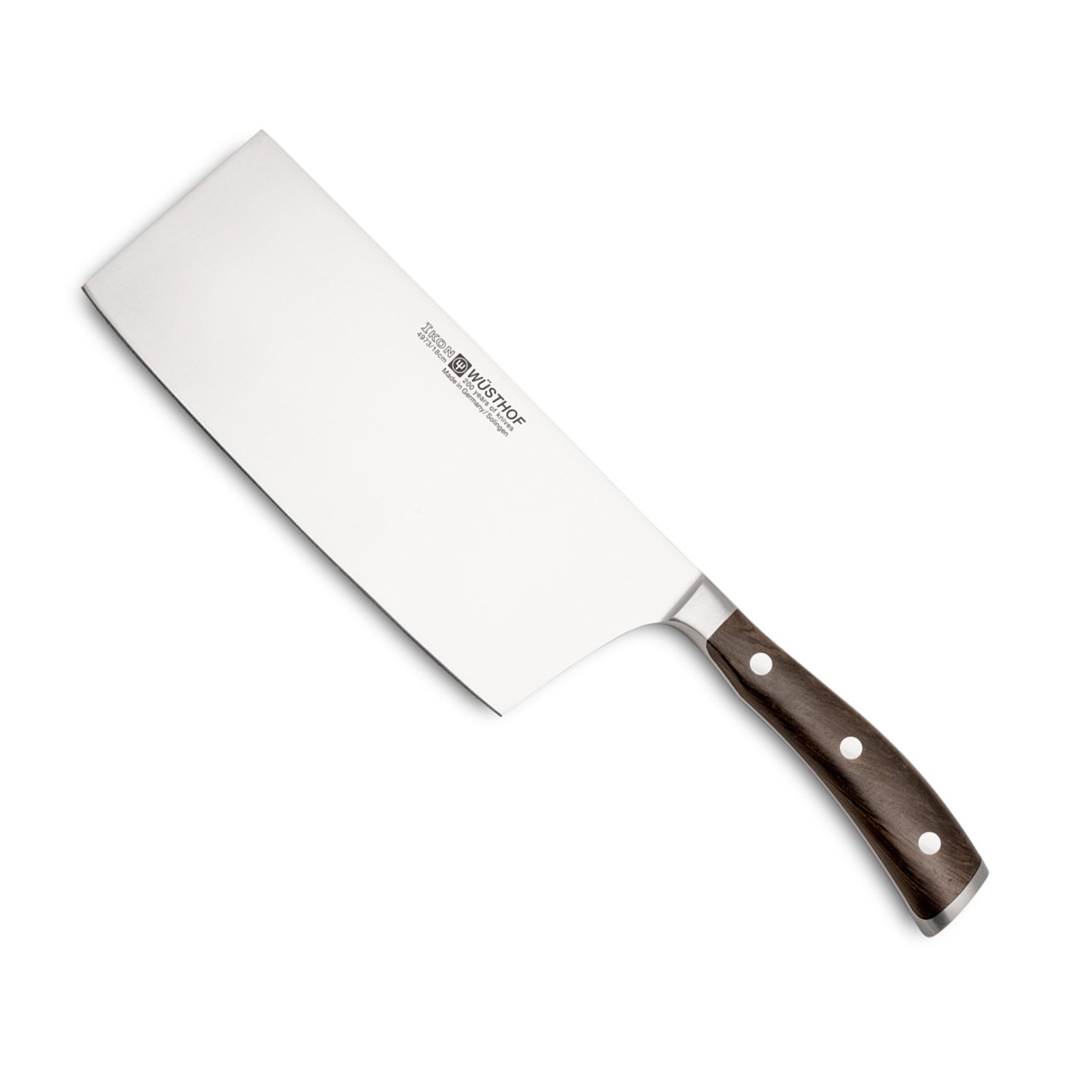 wüsthof 4973/18 ikon 中式厨刀 不锈钢材质 黑色18 x 6.2 x 1.8 cm