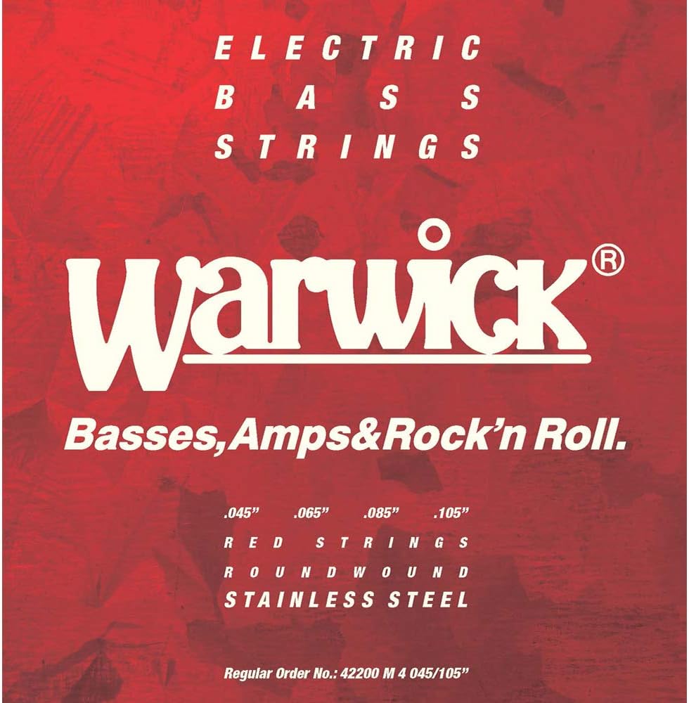 warwick warwick 电吉他弦 4弦组合不锈钢42200 red strings medium