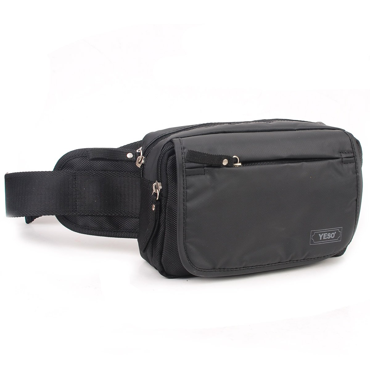 yeso户外大师 2011新款休闲时尚男款腰包y2240-1黑色