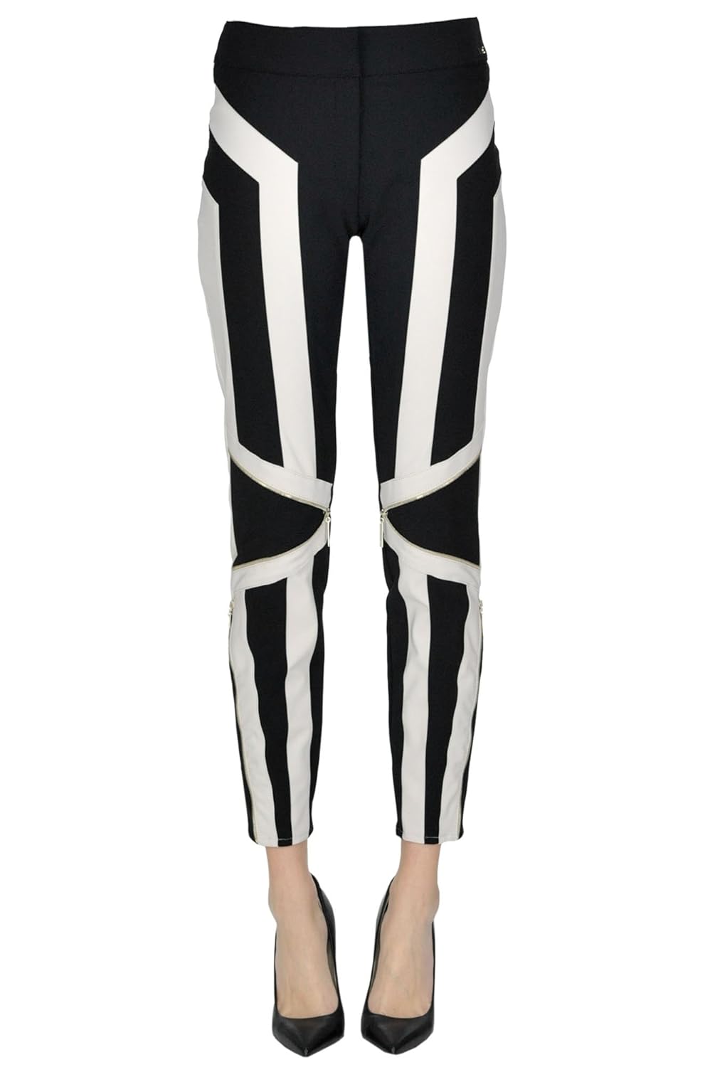 elisabetta franchi 女人 mcglpnp04013i 黑色 聚酰胺 裤子/意大利