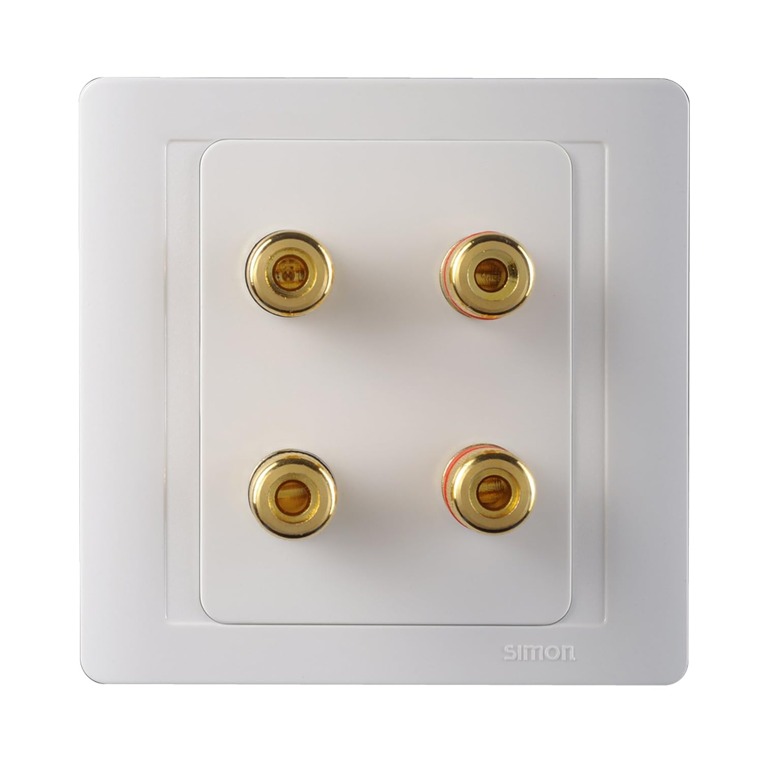 simon 西蒙 55系列两位音箱插座 n55402(雅白色双音箱)
