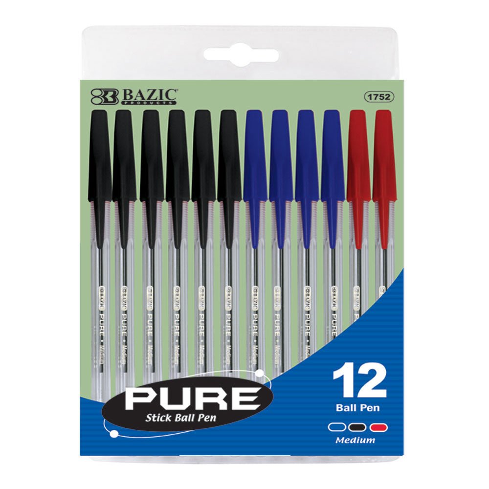 bazic 纯色混色笔(12 支装)