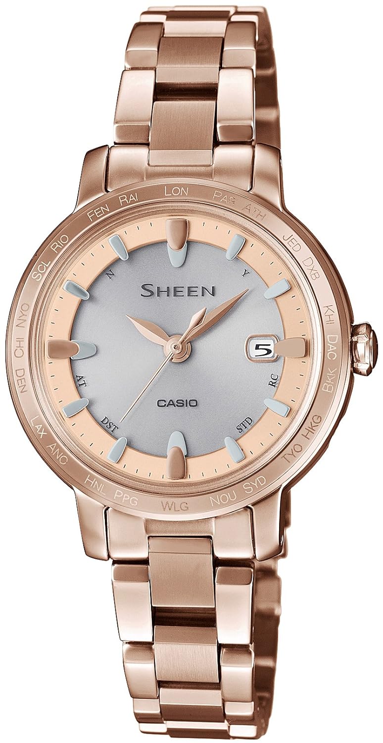 [卡西欧]casio 腕表 sheen voyage series 可接收全球6局电波的太阳能