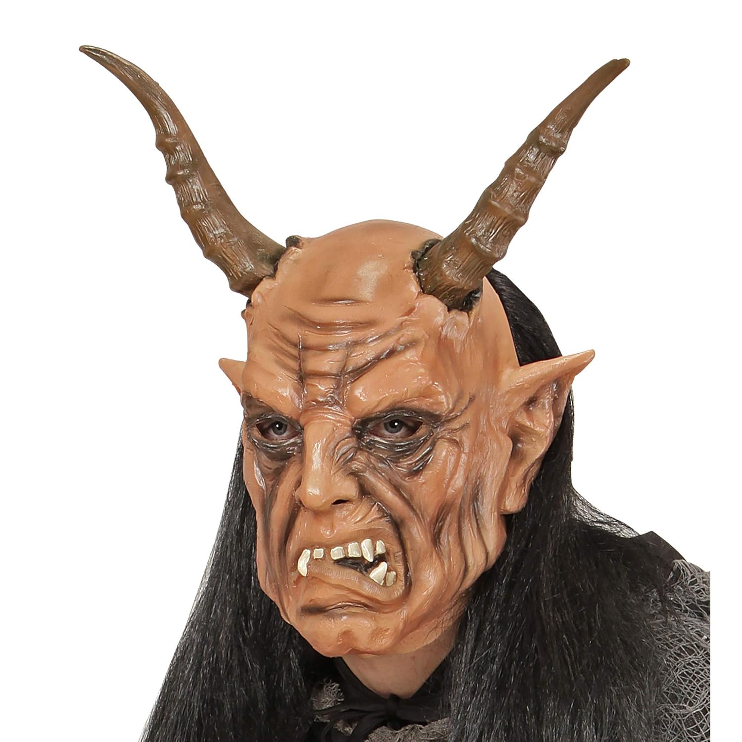 widmann vd-wdm02119 魔鬼面具带假发,均码
