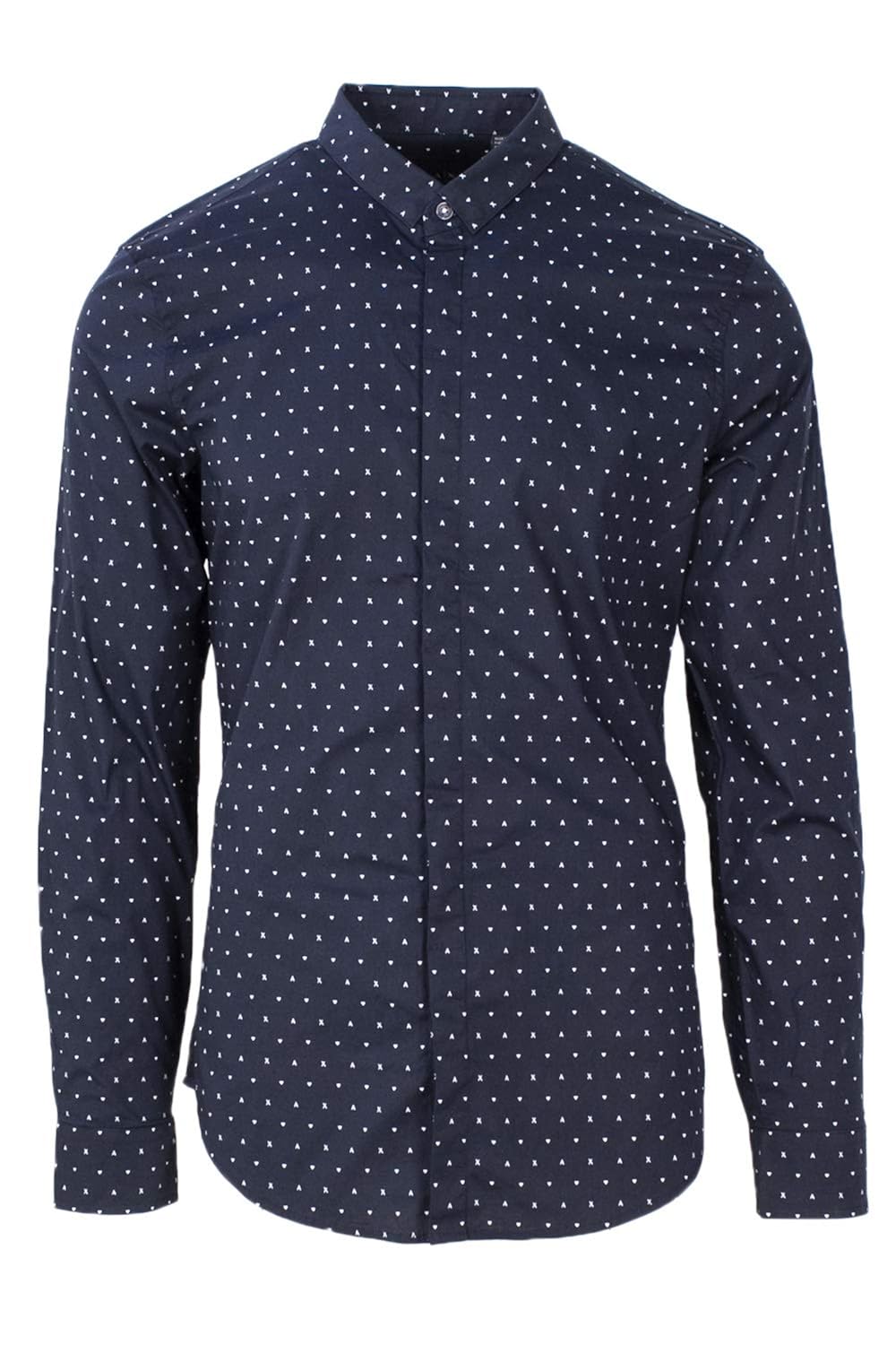 armani exchange 男人 6zzc25znalzblue 蓝色 棉 衬衫/意大利直邮