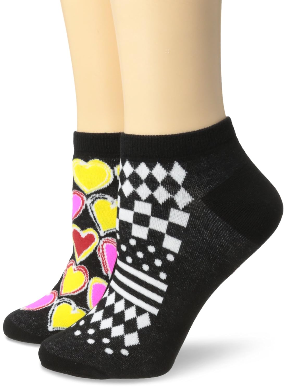 betsey johnson 女士2件装 kiss this no-show 低帮