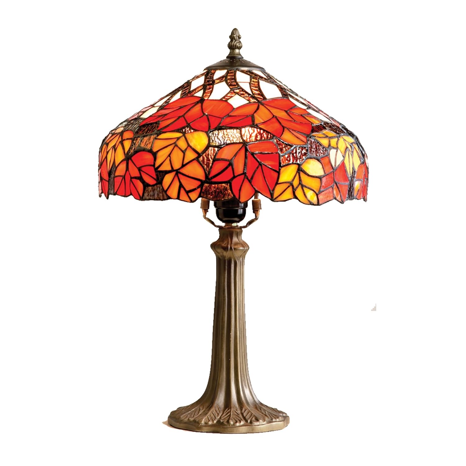 48cm tiffany 秋天叶台灯,红色