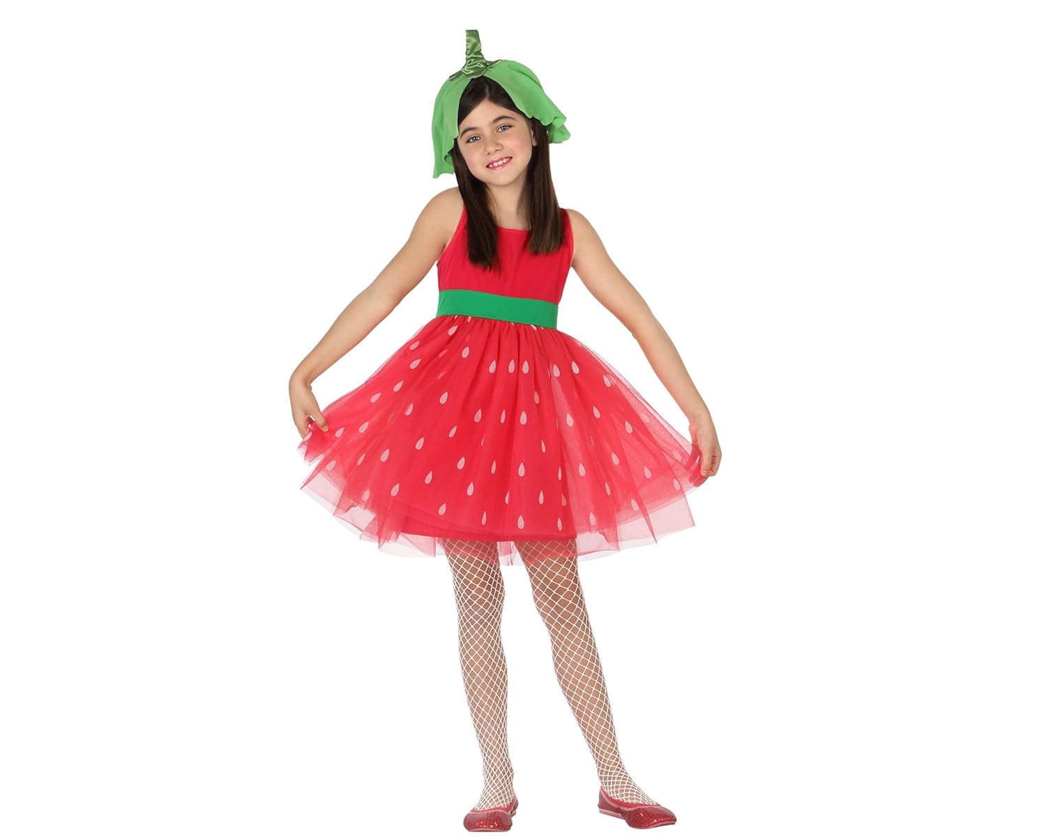 atosa 28176,草莓设计,女孩,尺码 104,红色/绿色