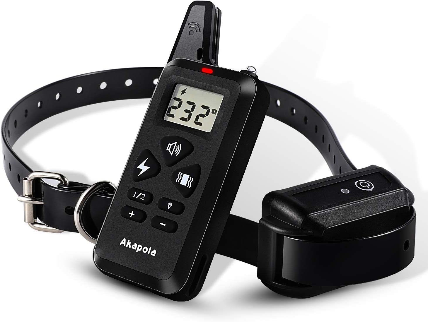 akapola 狗狗训练项圈,冲击项圈,*的远程控制 1200 英尺-可充电* ip67
