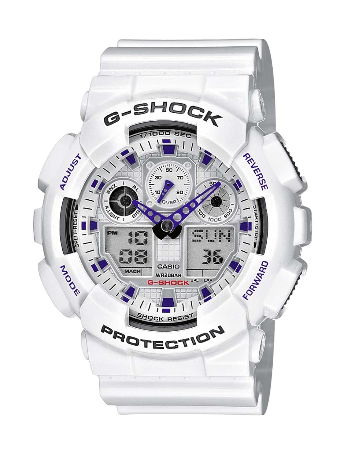 casio 卡西欧 g-shock 男式手表模拟/ 数字石英手表树脂带 – ga-100a