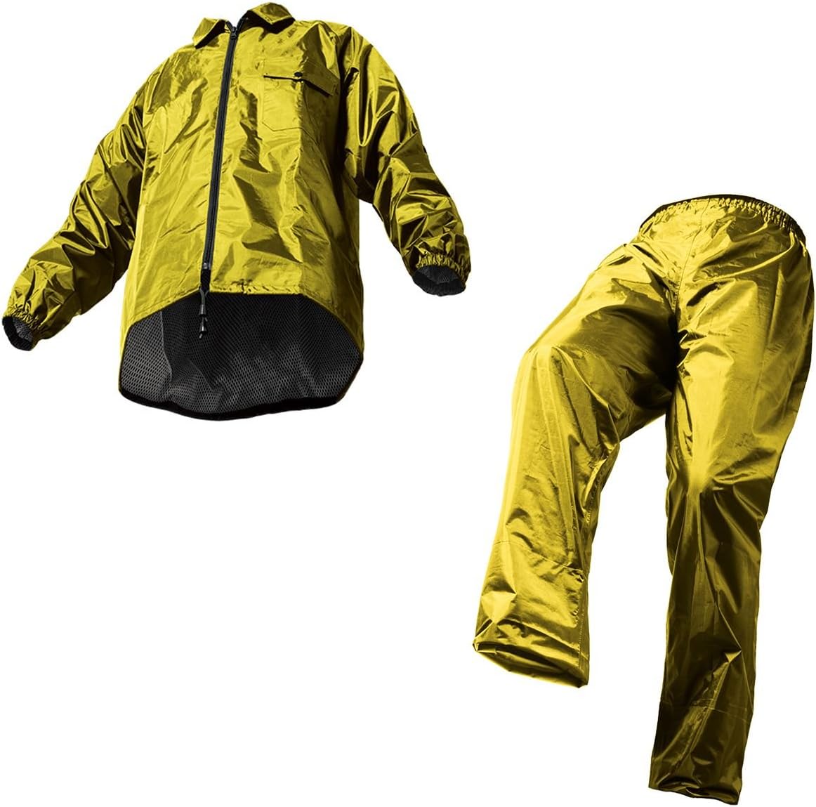 makku 雨衣套装 可调节式 防水 深黄色 6l as-5100