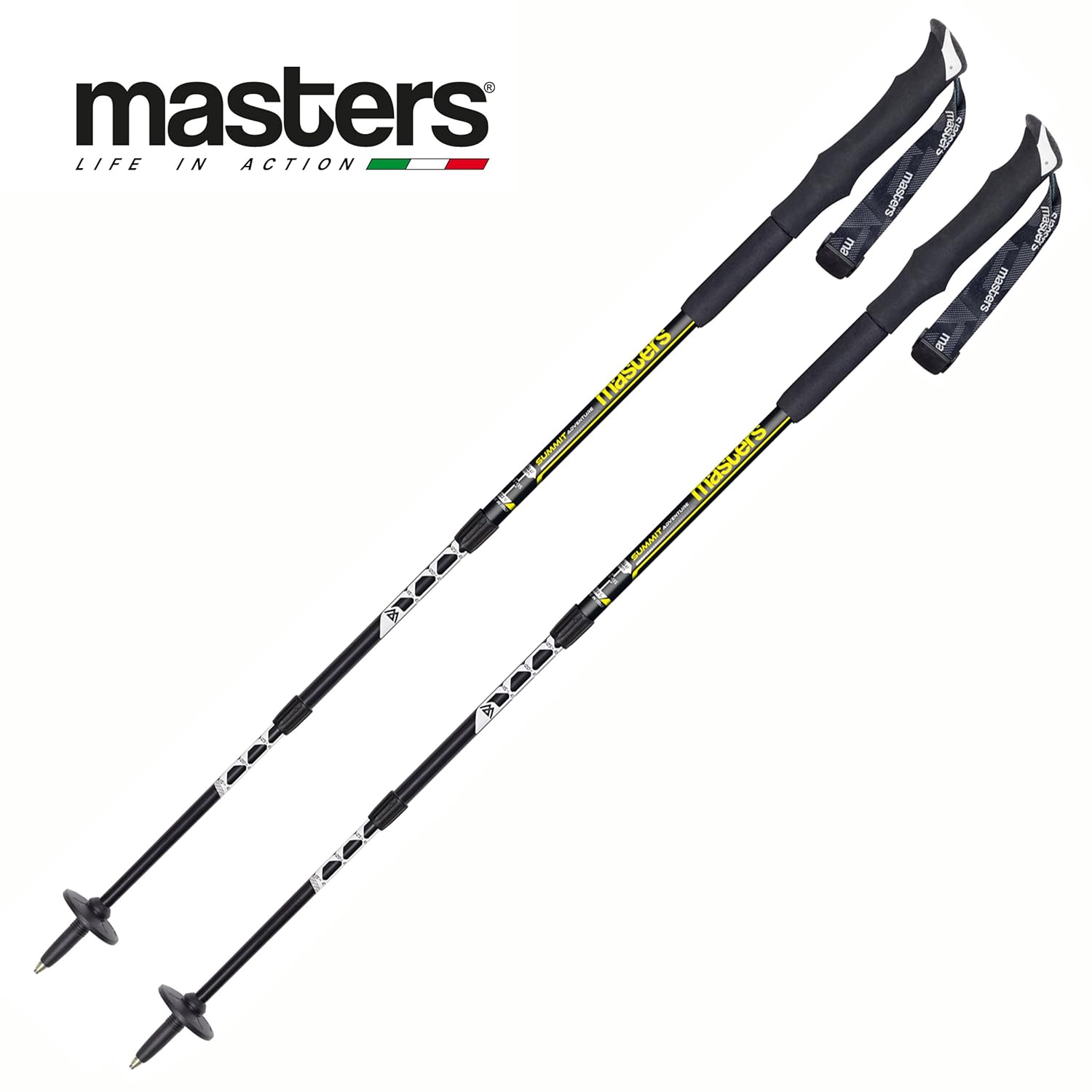 masters summit adventure trekking poles,黑色