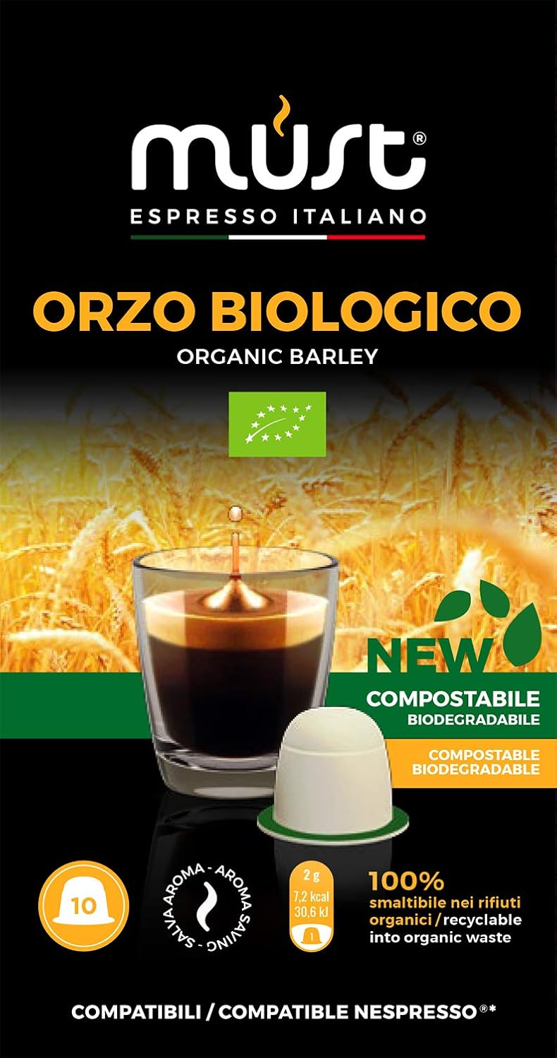 must espresso orzo biologico -nespresso compatible capsules, 100