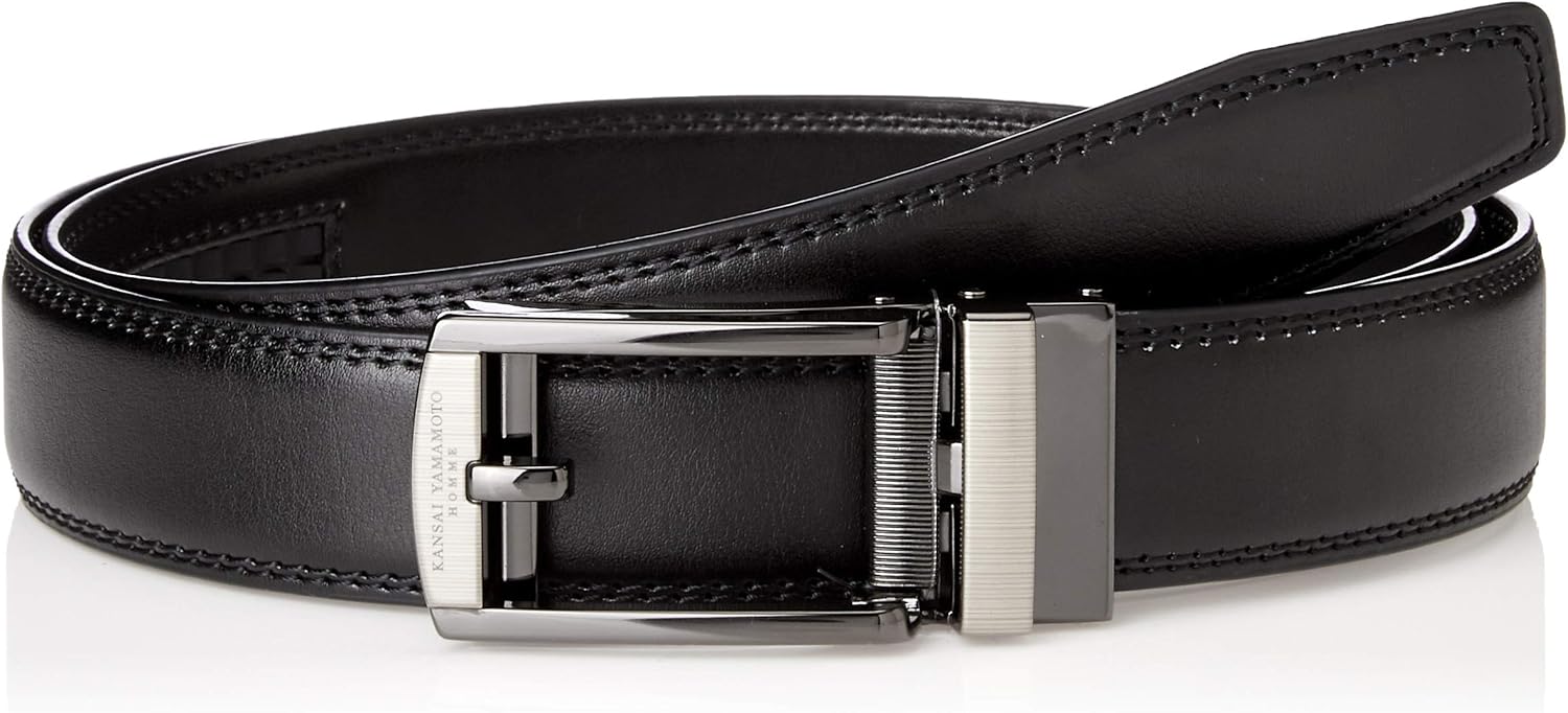 [kansai yamamoto homme]牛皮商务皮带kansai yamamamoto homme,简单
