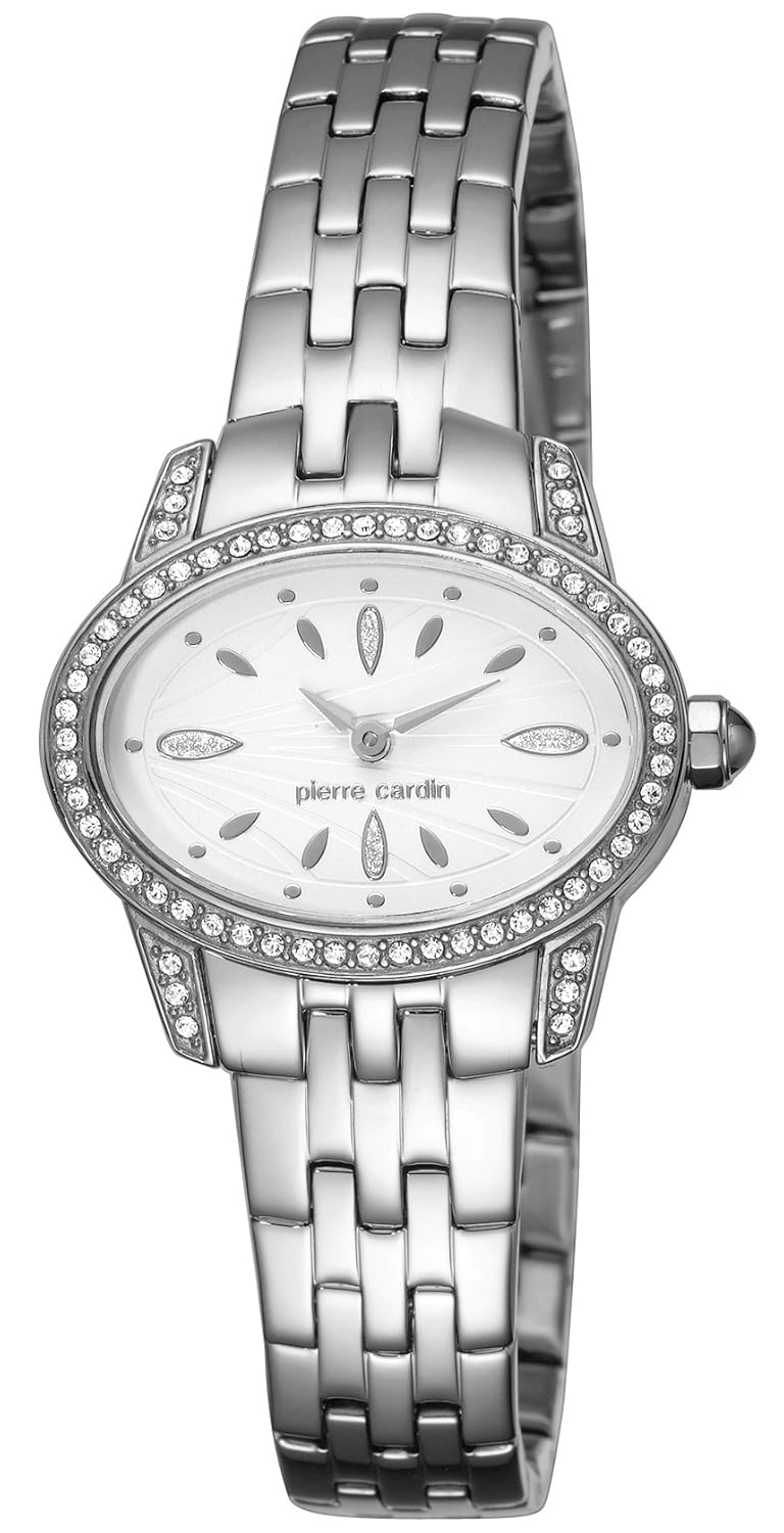 pierre cardin 女式石英手表 charme pc104202 °f05带金属表带