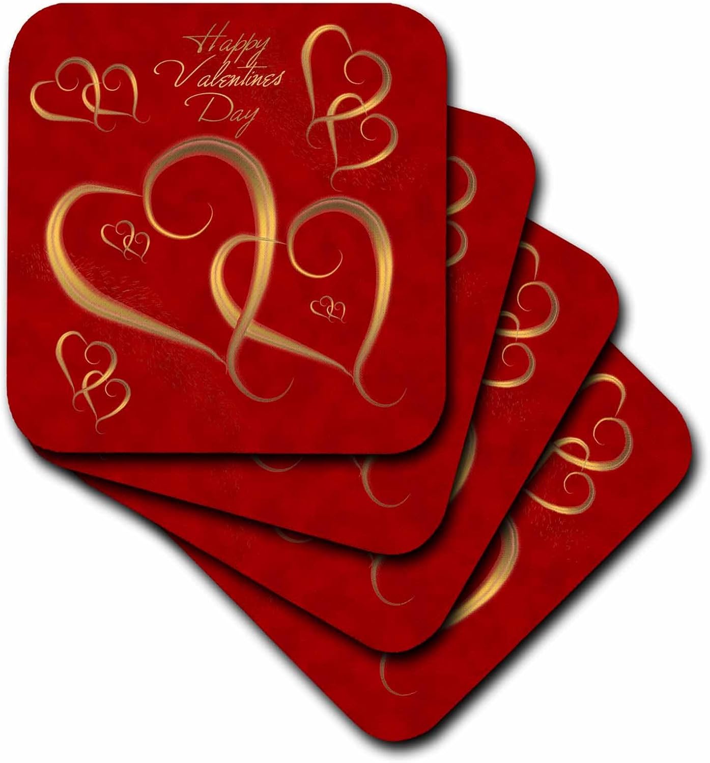 777 images designs 图案设计假日 – 金色心形 entwined on a