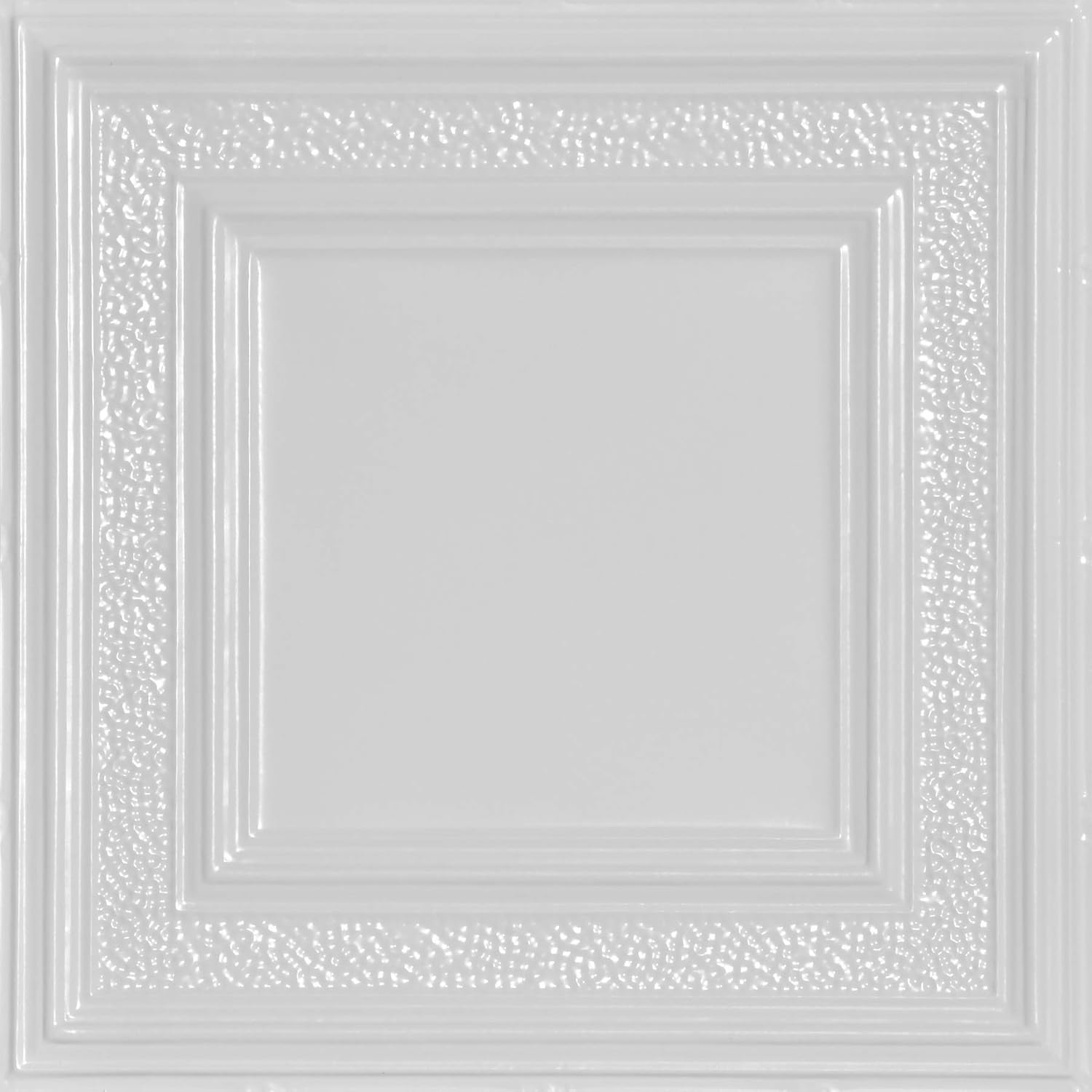 shanko skpc509-wh-24x24-n-12 county cork 冲压金属天花板砖,白色